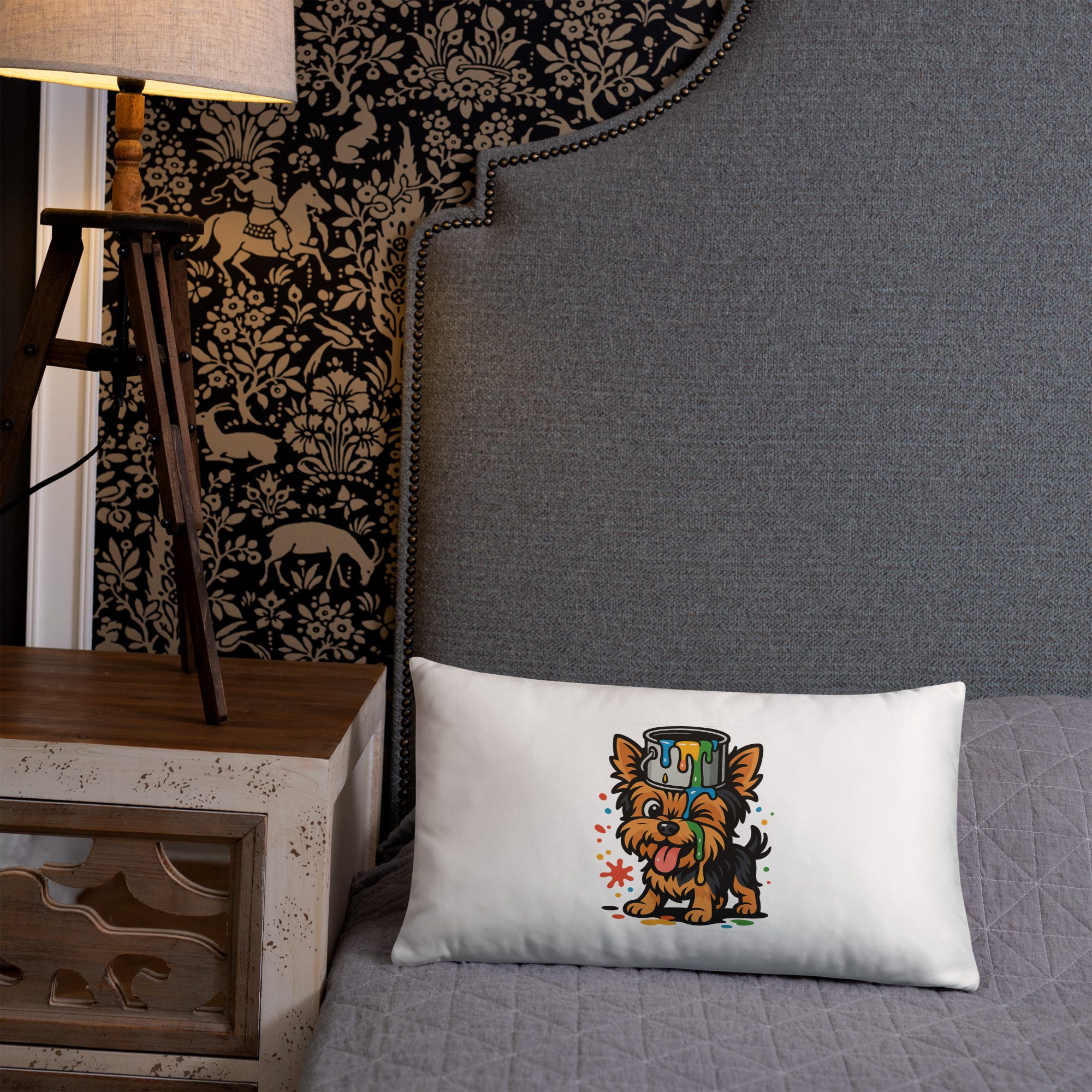 Yorkie Paint Splash Pillow - Image 21