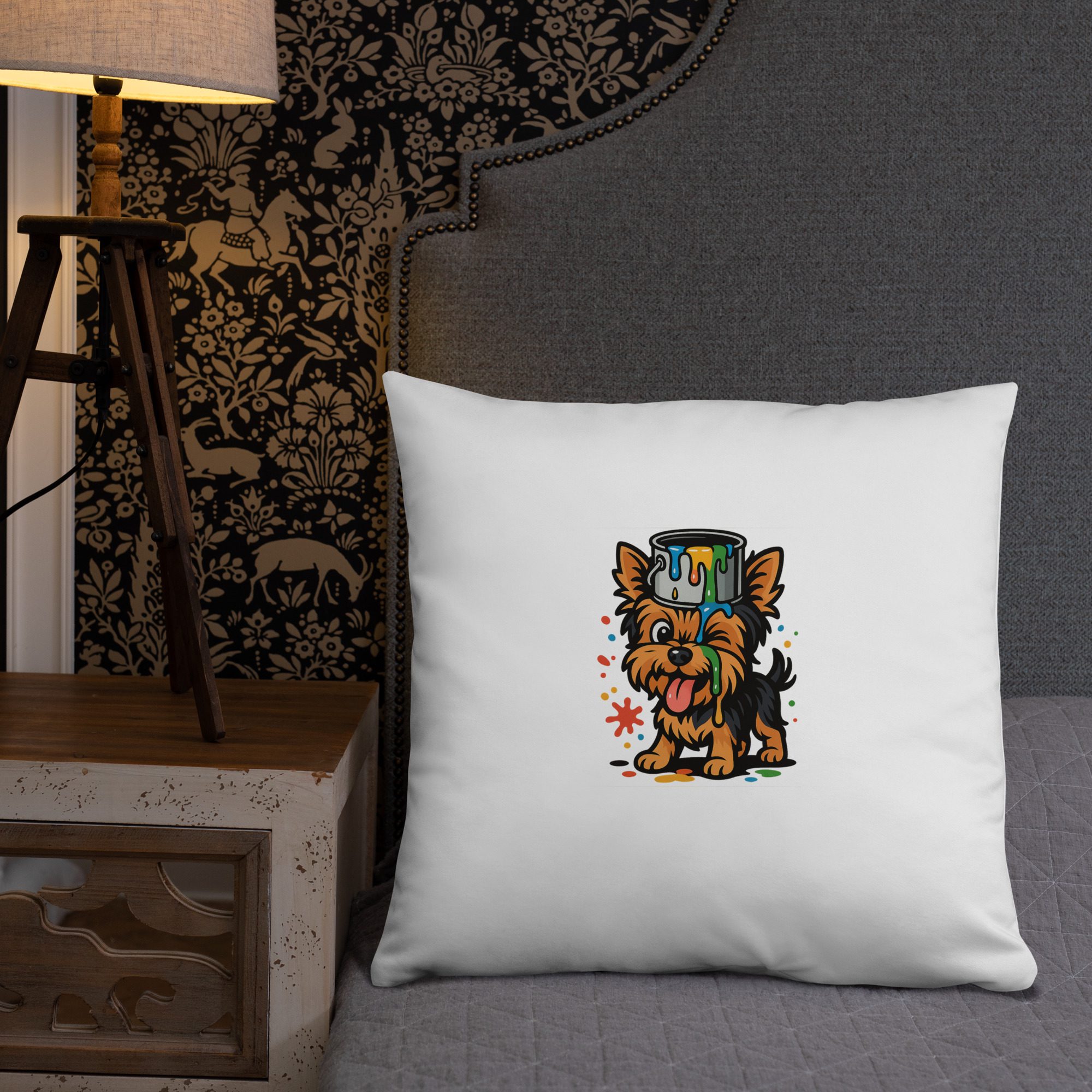 Yorkie Paint Splash Pillow - Image 26
