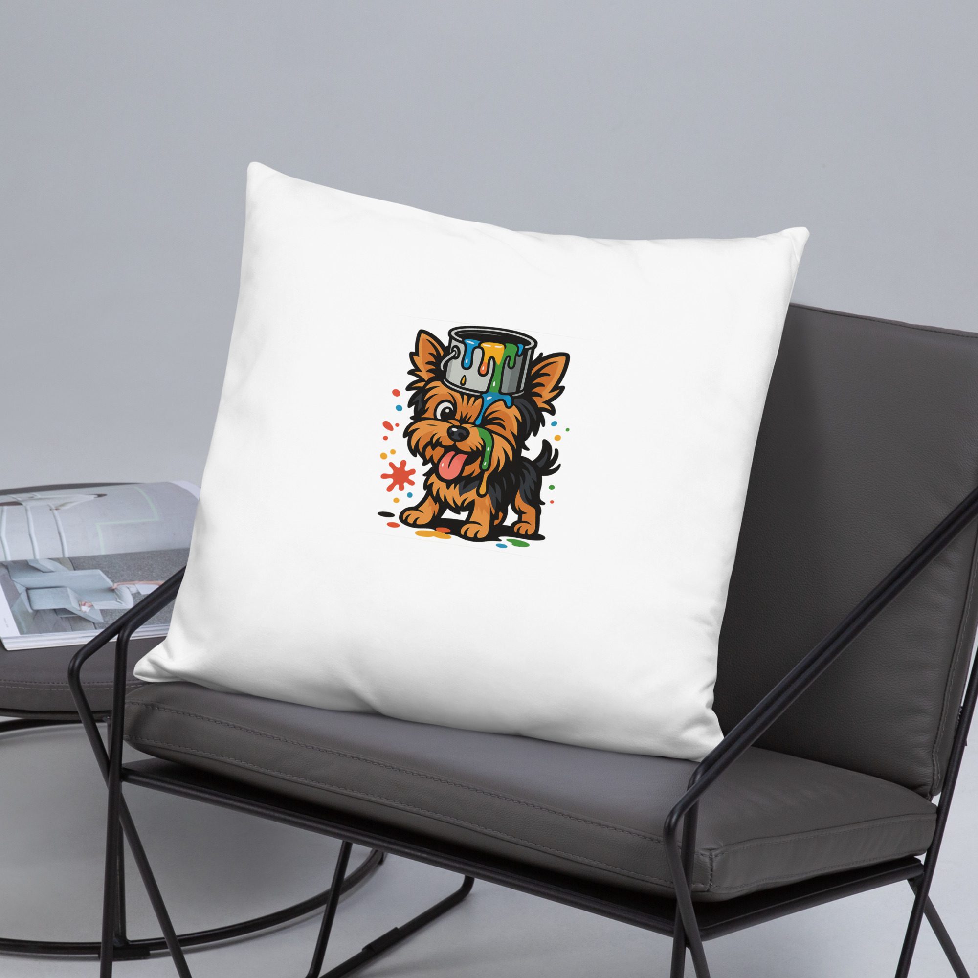 Yorkie Paint Splash Pillow - Image 28