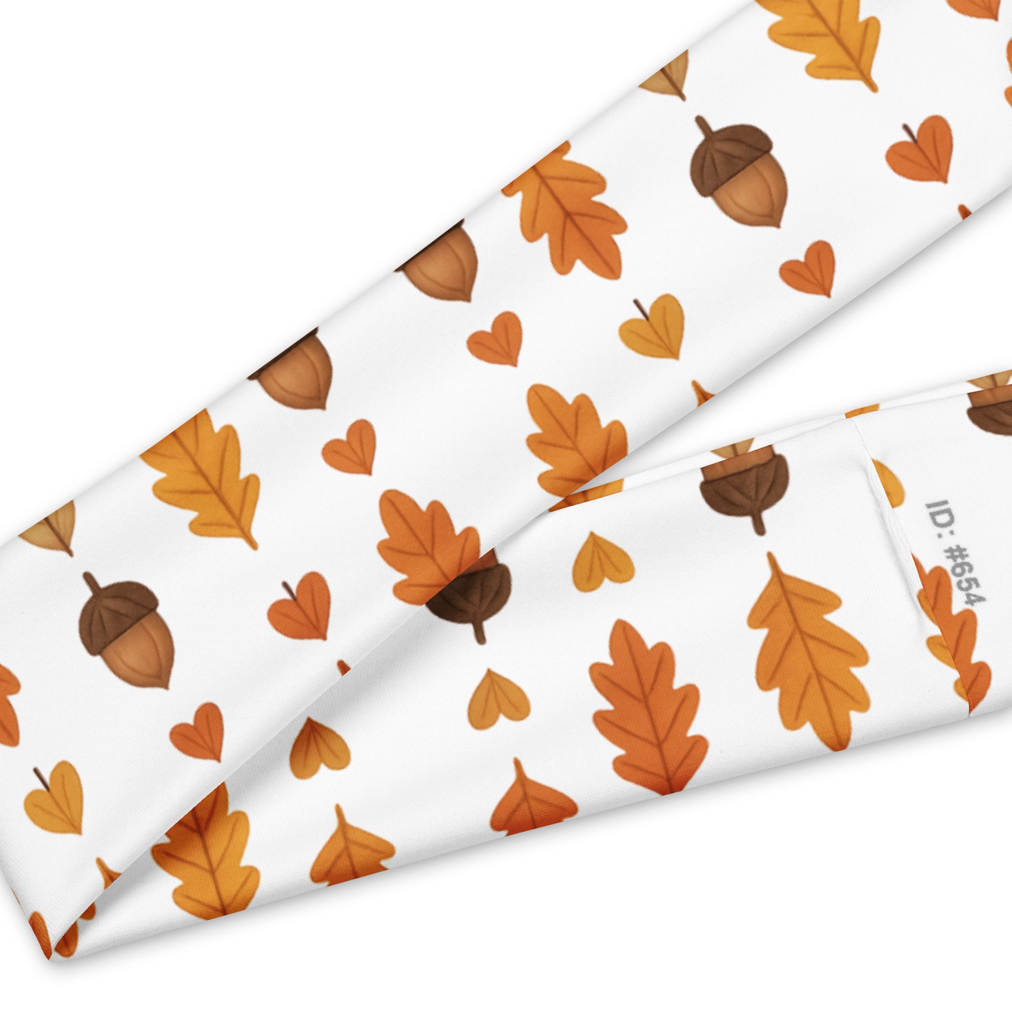 Autumn Acorns & Leaves Headband | Cozy Fall Stretch Unisex Hairband - Image 6