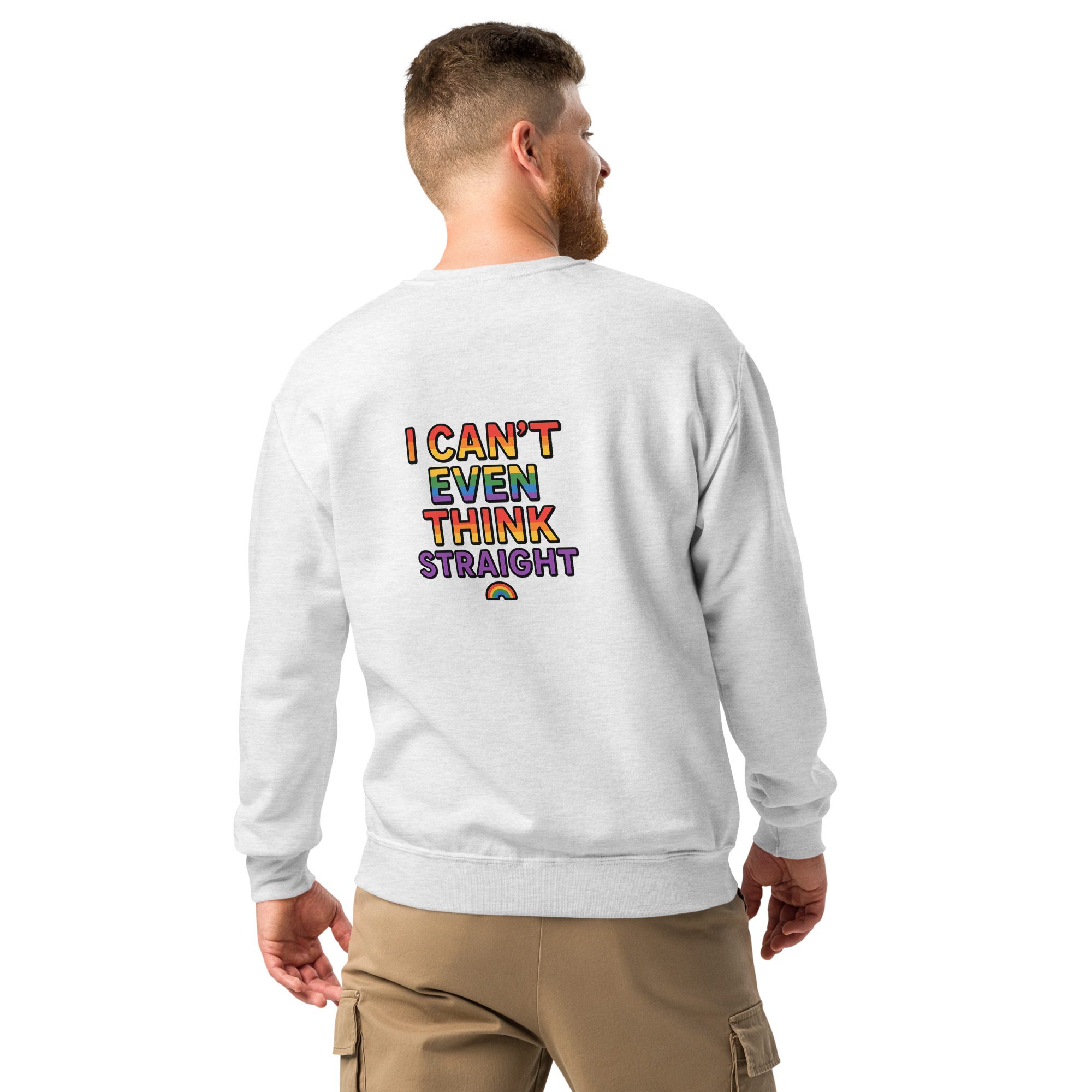 I Can’t Even Think Straight Crewneck Unisex Sweatshirt - Image 12
