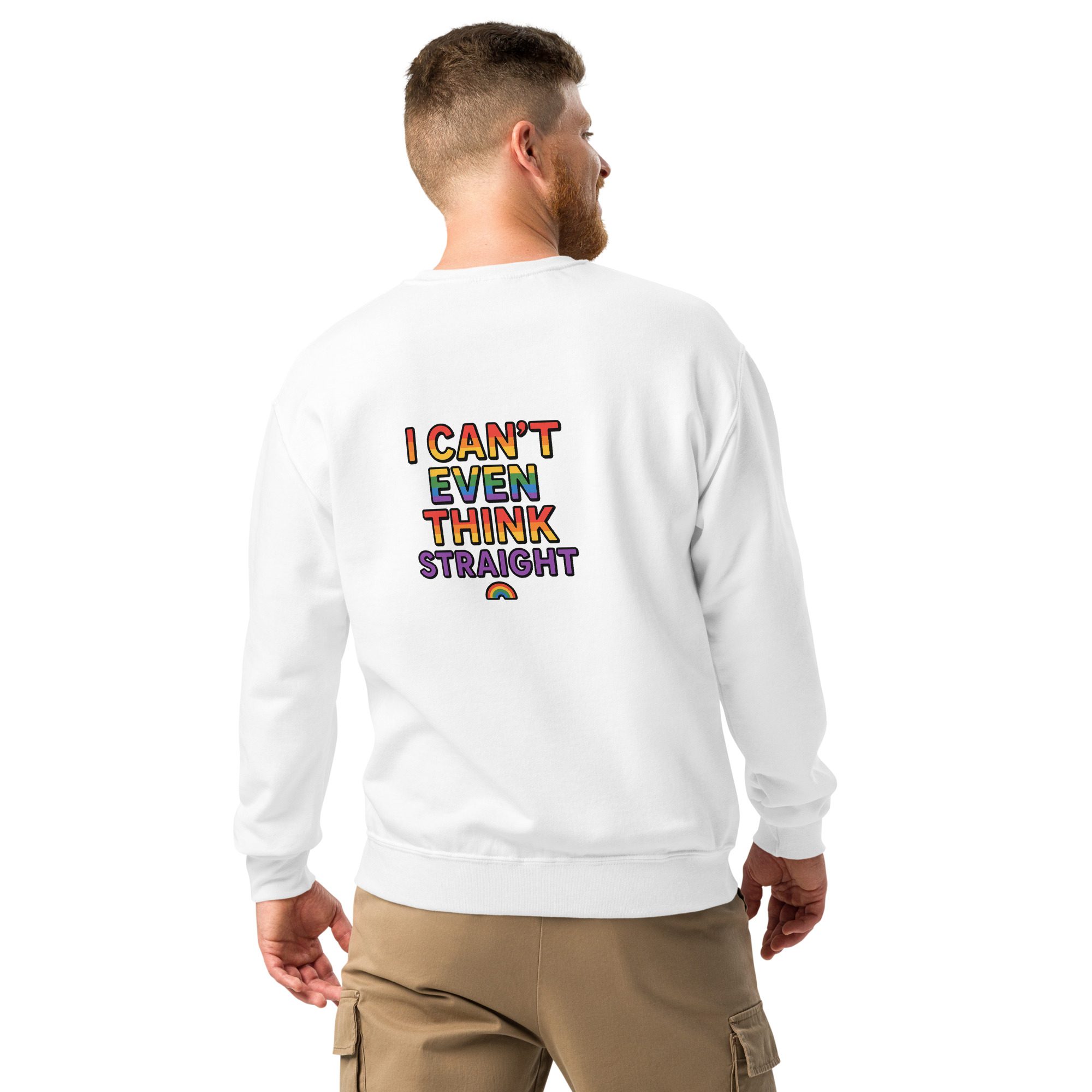 I Can’t Even Think Straight Crewneck Unisex Sweatshirt - Image 15
