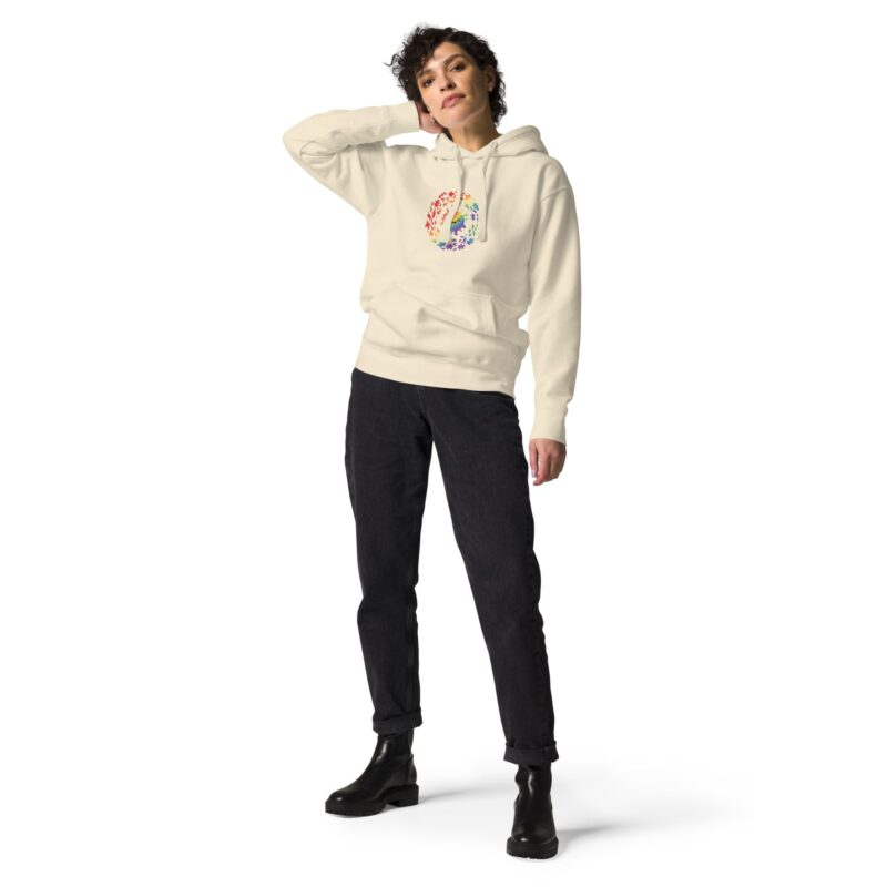Rainbow Swirl Unisex Premium Hoodie – Express Yourself in Living Color - Image 21