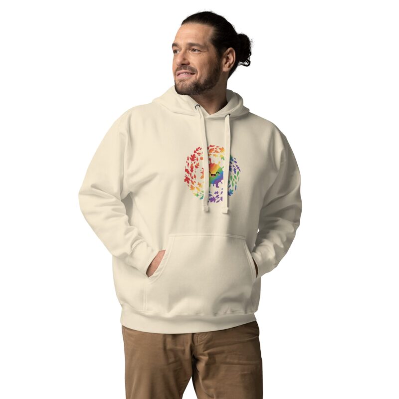 Rainbow Swirl Unisex Premium Hoodie – Express Yourself in Living Color - Image 22