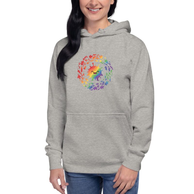 Rainbow Swirl Unisex Premium Hoodie – Express Yourself in Living Color - Image 18