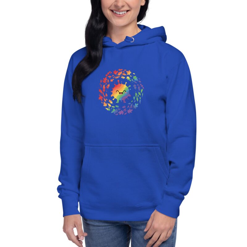 Rainbow Swirl Unisex Premium Hoodie – Express Yourself in Living Color - Image 11