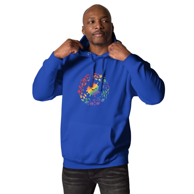 Rainbow Swirl Unisex Premium Hoodie – Express Yourself in Living Color - Image 28