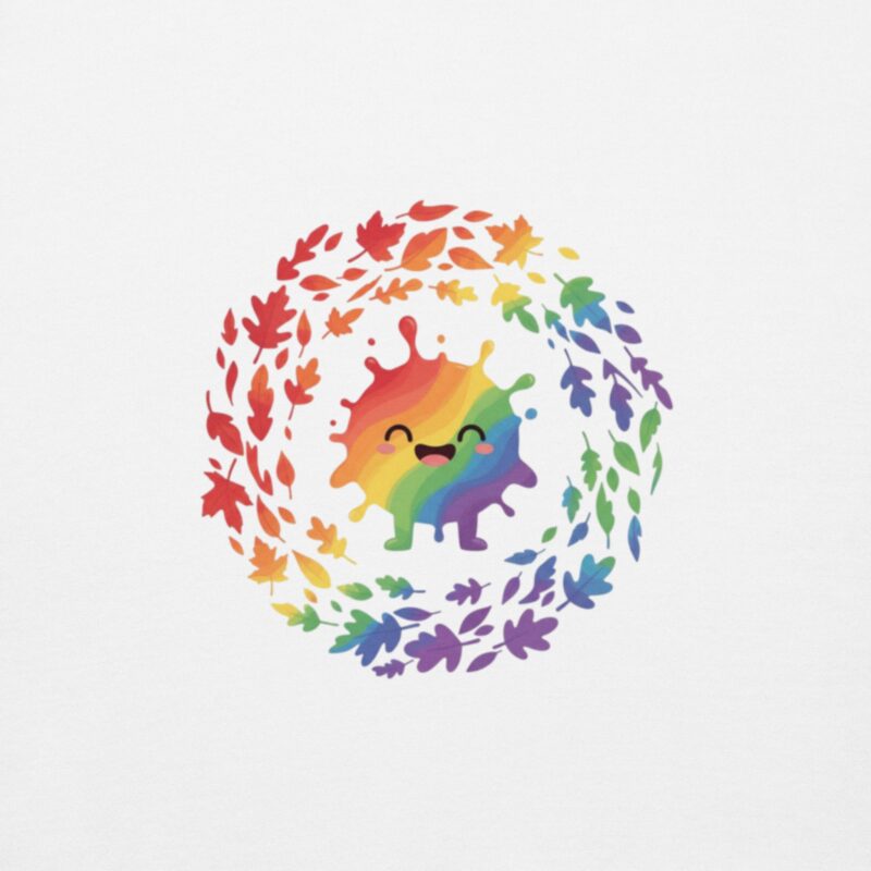 Rainbow Swirl Unisex Premium Hoodie – Express Yourself in Living Color - Image 8