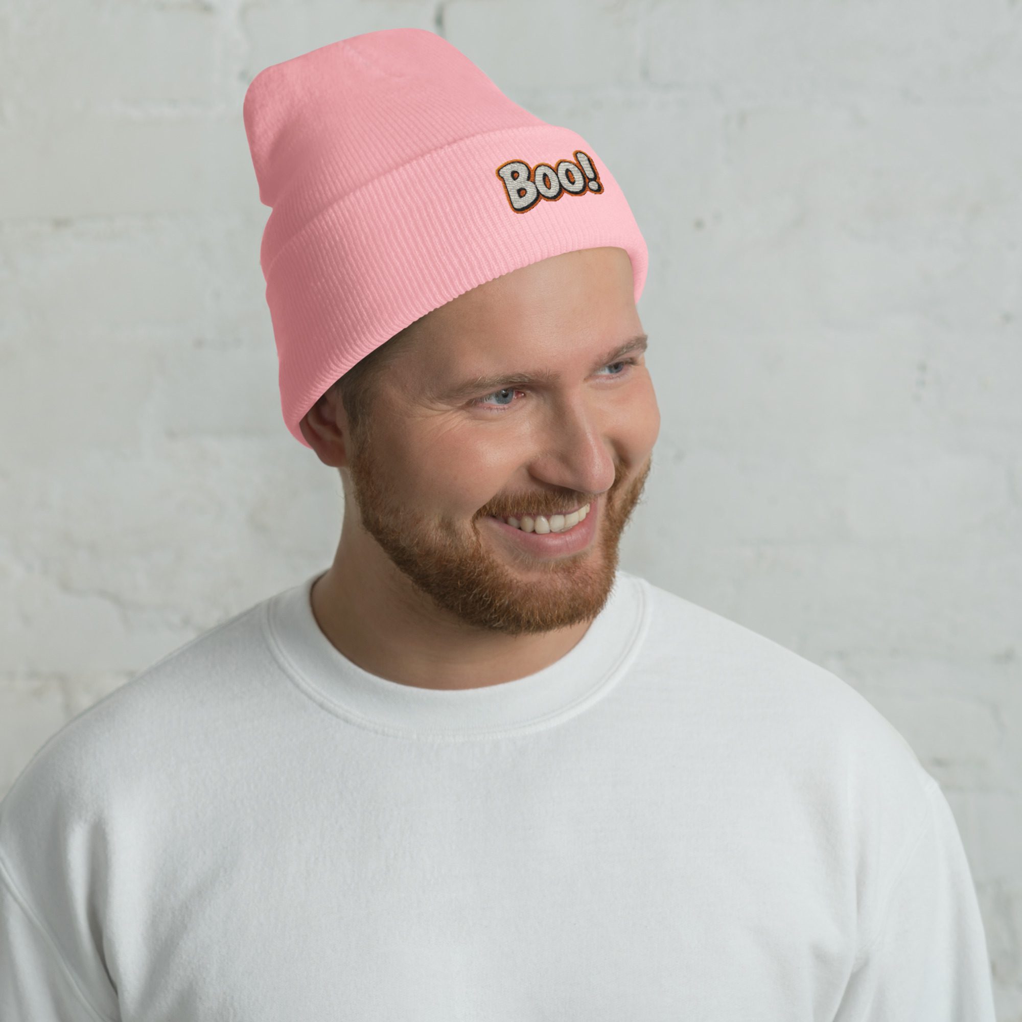 BOO! Pop Art Beanie – Embroidered Halloween Statement Hat - Image 21