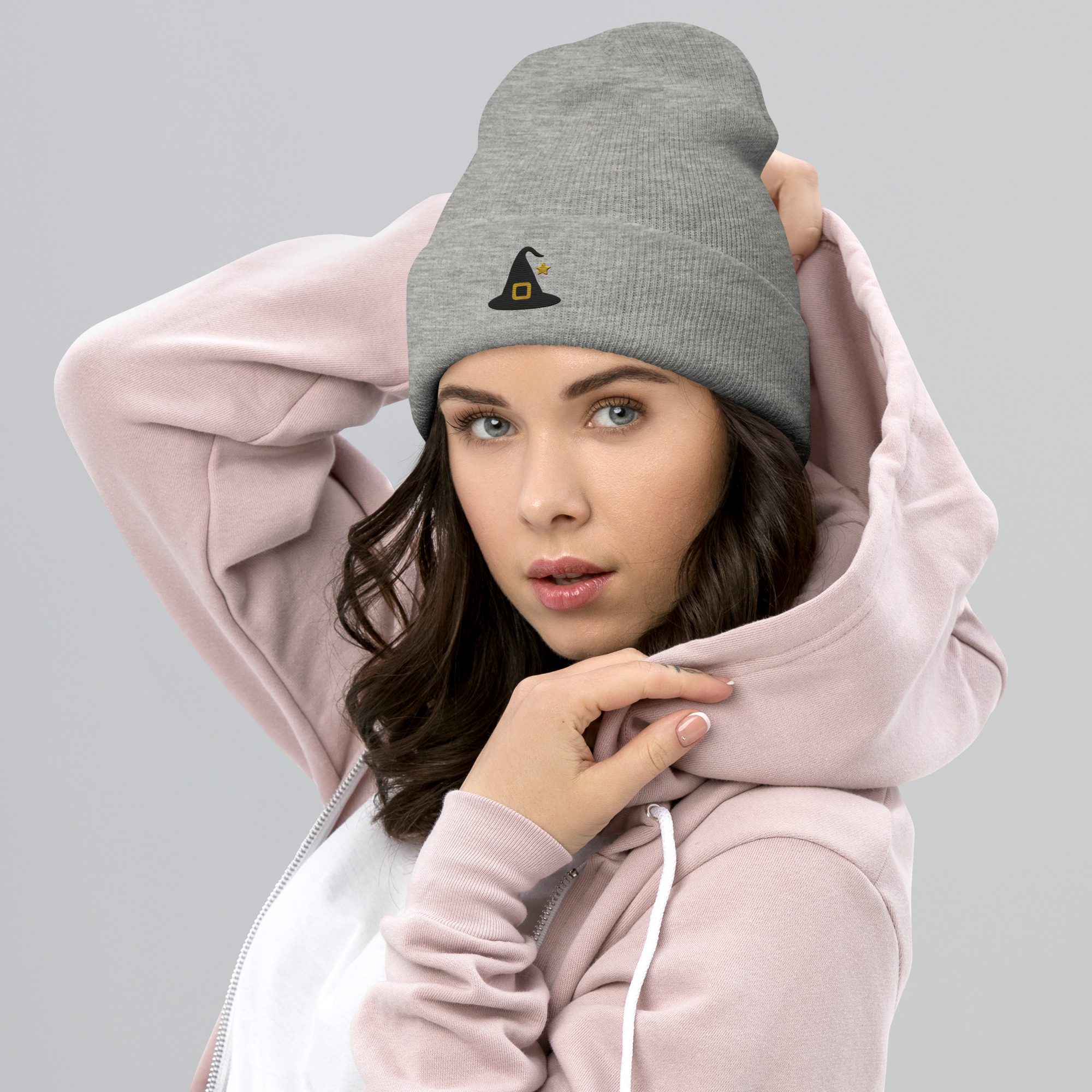 Witchy Magic Beanie – Embroidered Hat with Star Charm - Image 7