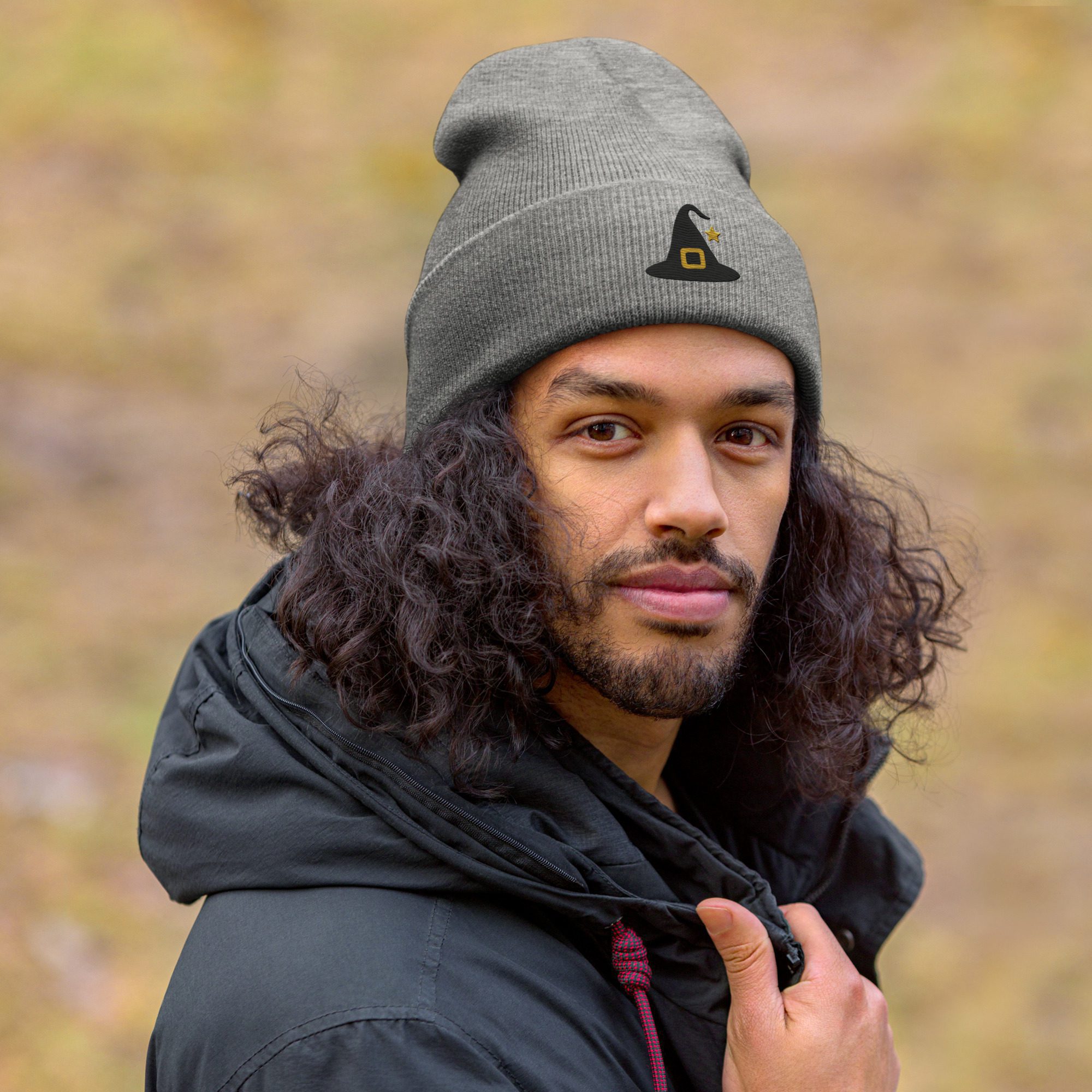Witchy Magic Beanie – Embroidered Hat with Star Charm - Image 9