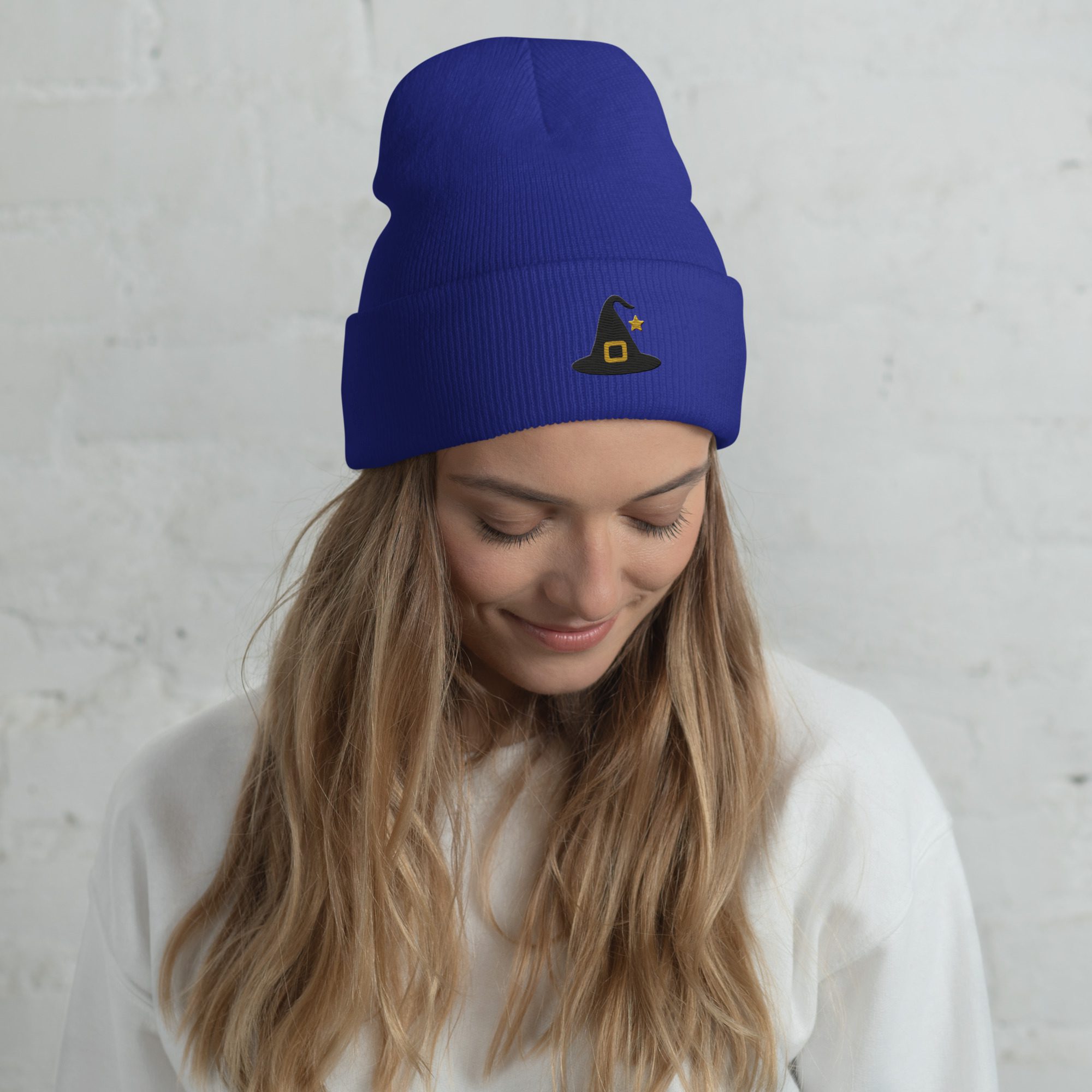 Witchy Magic Beanie – Embroidered Hat with Star Charm - Image 2