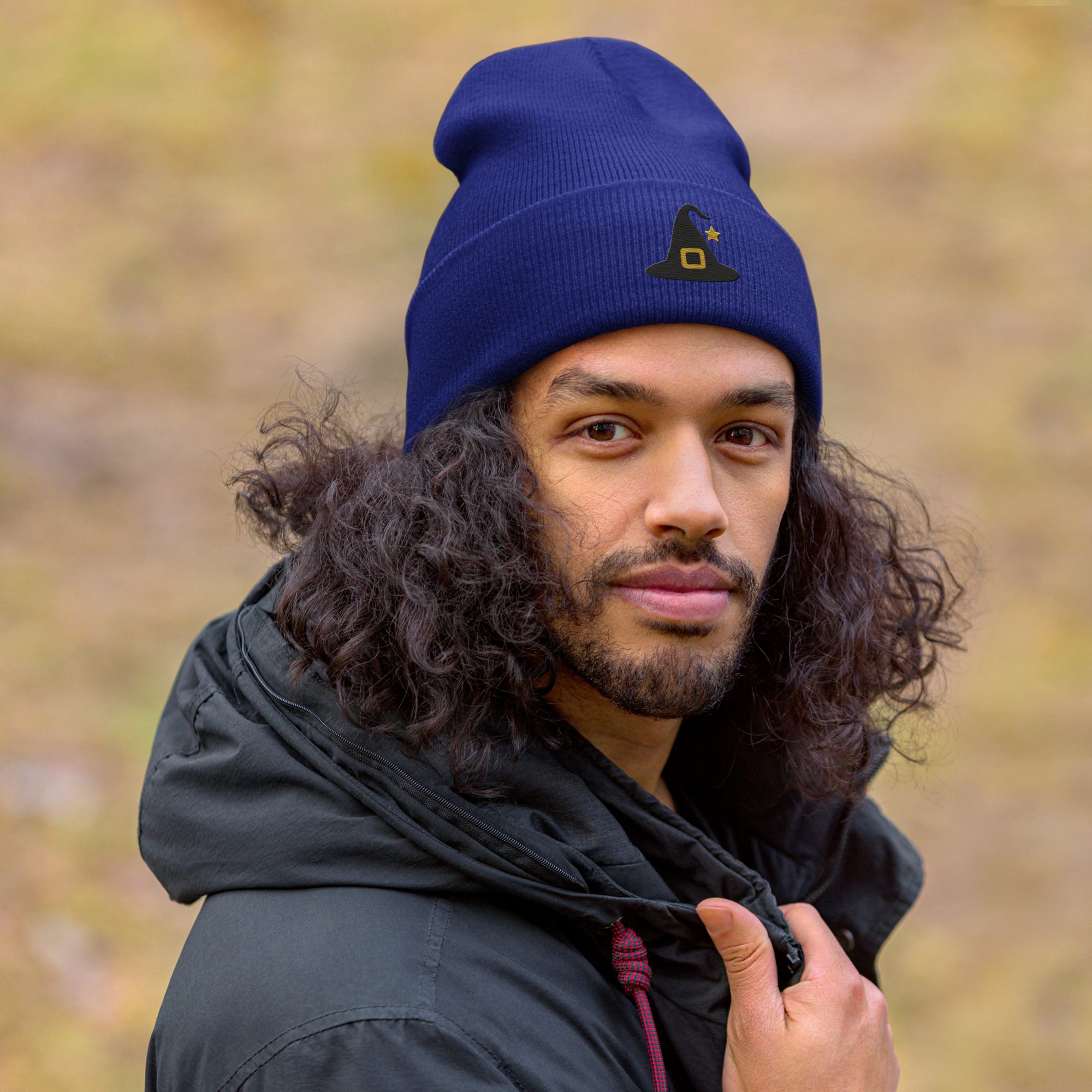 Witchy Magic Beanie – Embroidered Hat with Star Charm - Image 3