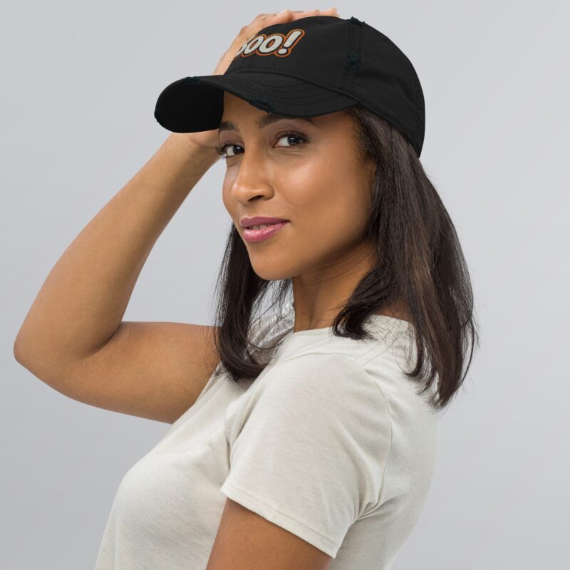 BOO! Comic Pop Embroidered Hat – Halloween Statement Cap - Image 3
