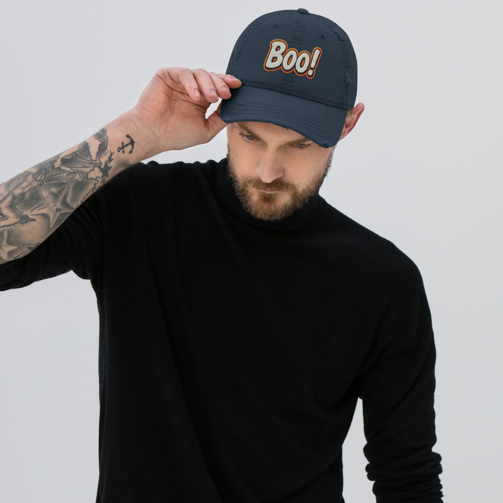 BOO! Comic Pop Embroidered Hat – Halloween Statement Cap - Image 7