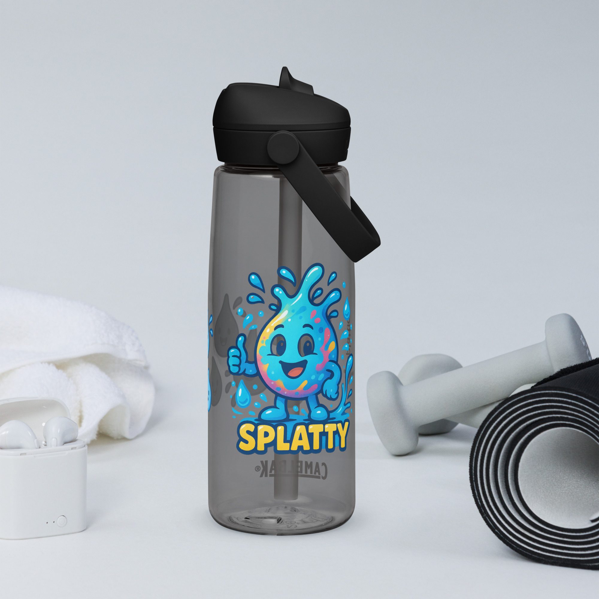Splatty™ Flip Straw 25oz Water Bottle – Fun Hydration with Character! - Image 6