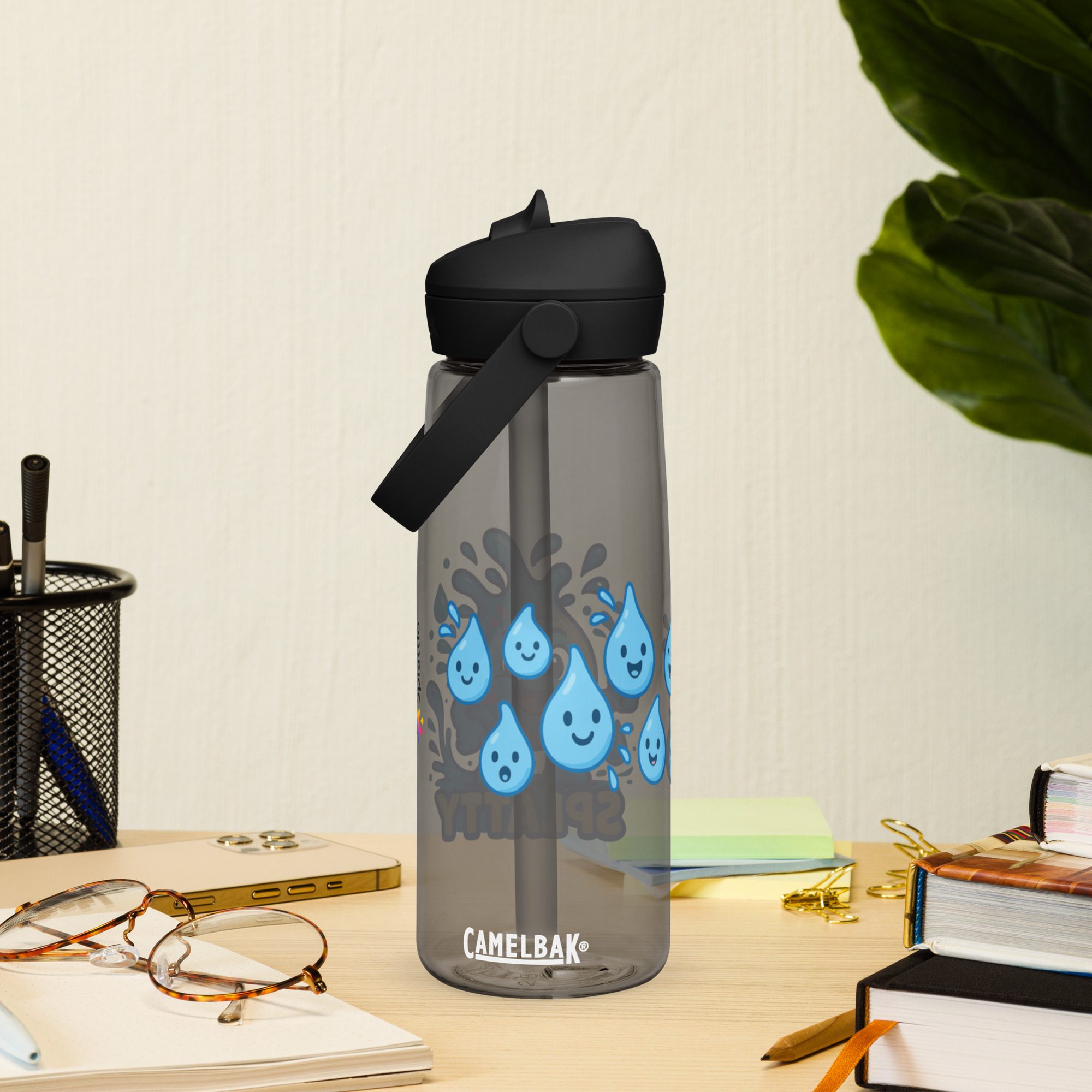 Splatty™ Flip Straw 25oz Water Bottle – Fun Hydration with Character! - Image 5