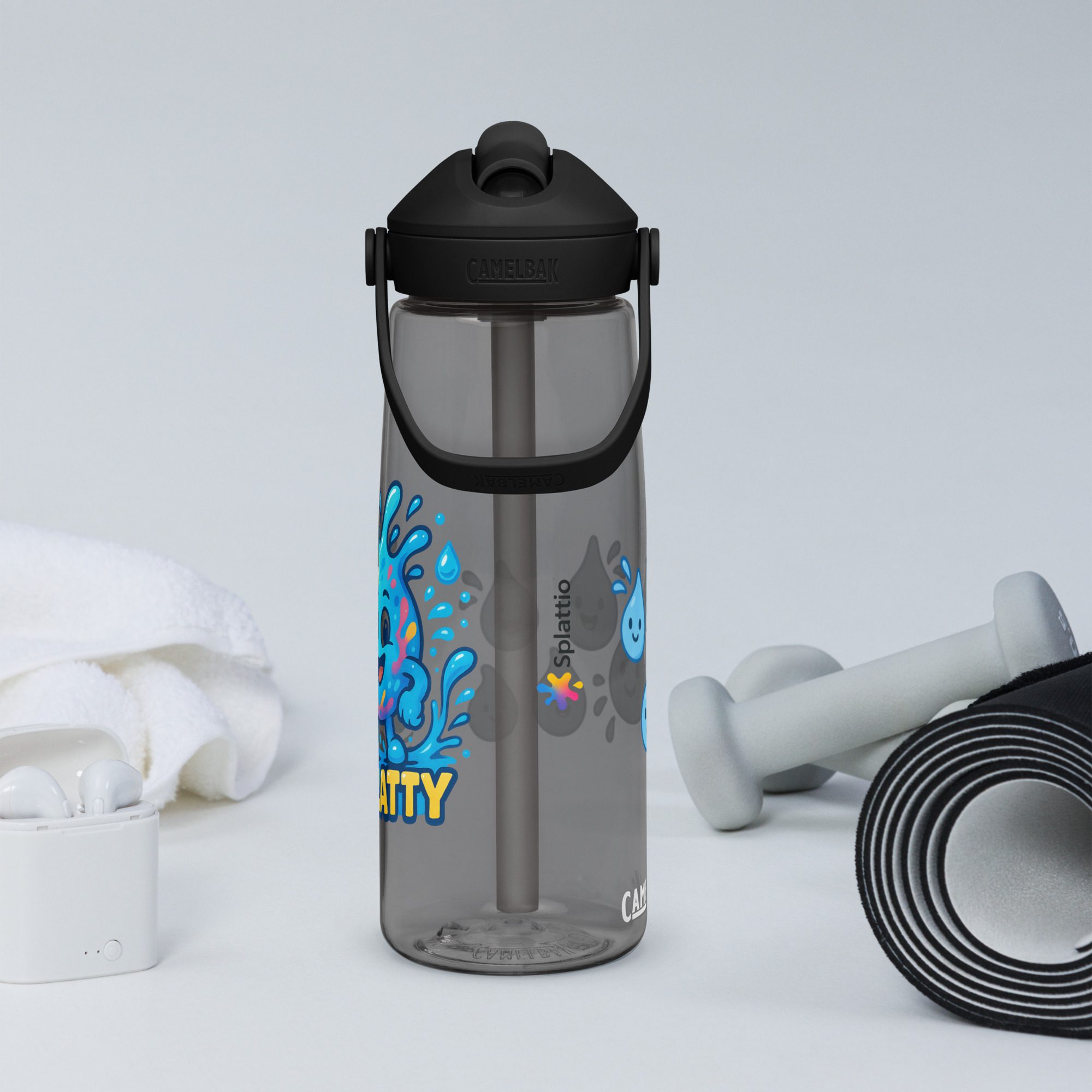 Splatty™ Flip Straw 25oz Water Bottle – Fun Hydration with Character! - Image 7
