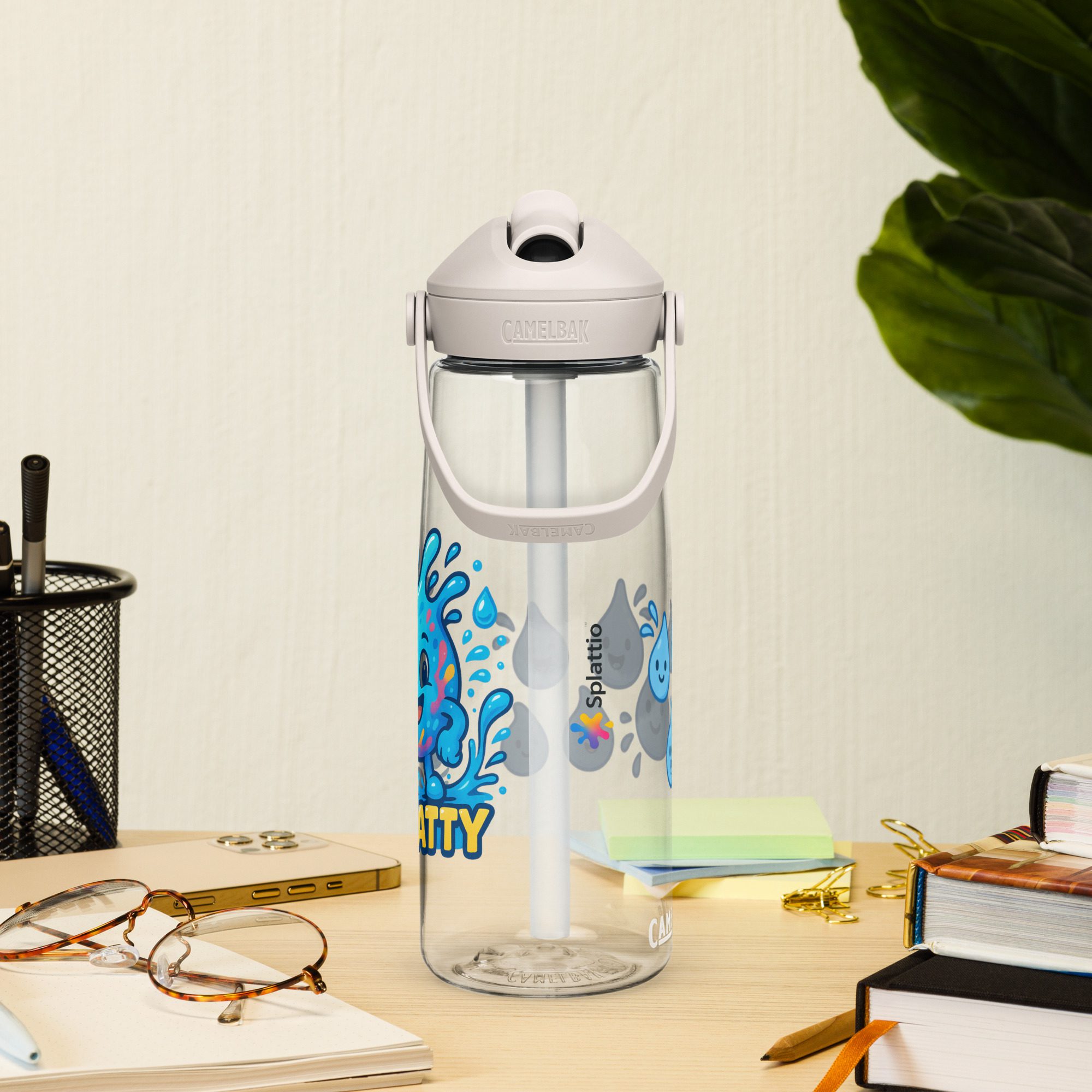 Splatty™ Flip Straw 25oz Water Bottle – Fun Hydration with Character! - Image 14