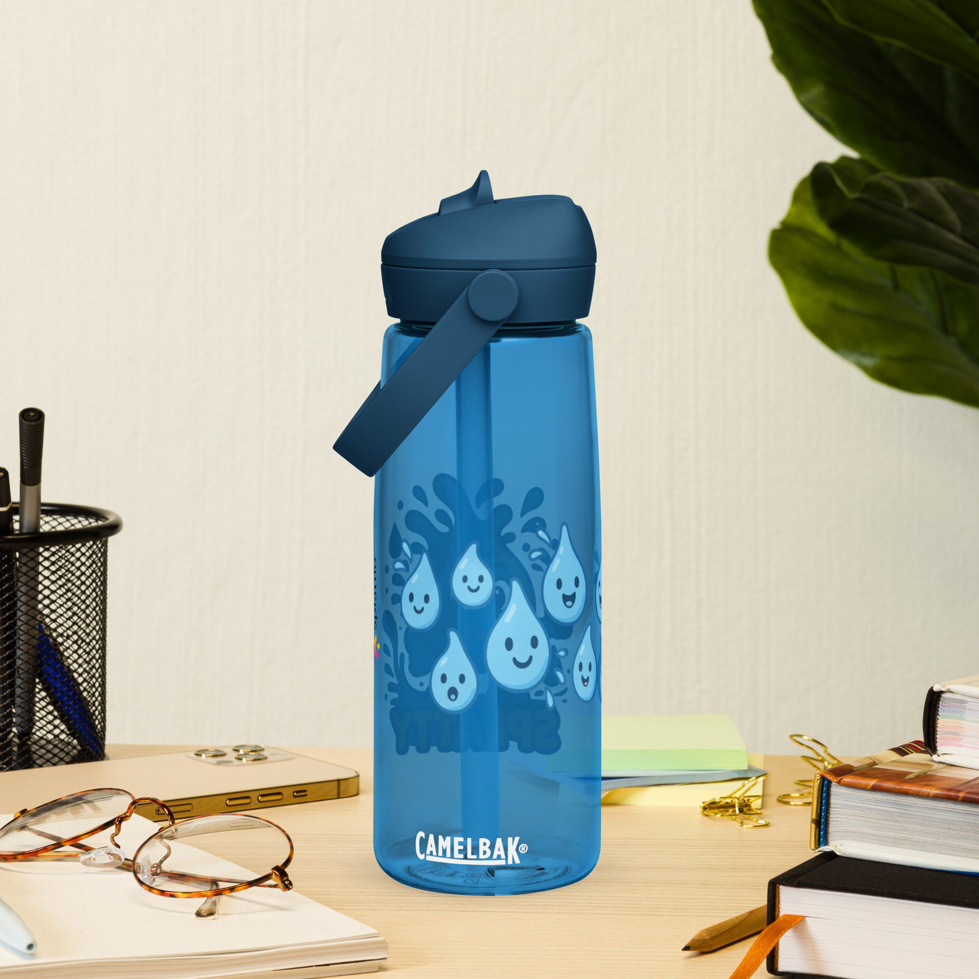 Splatty™ Flip Straw 25oz Water Bottle – Fun Hydration with Character! - Image 3
