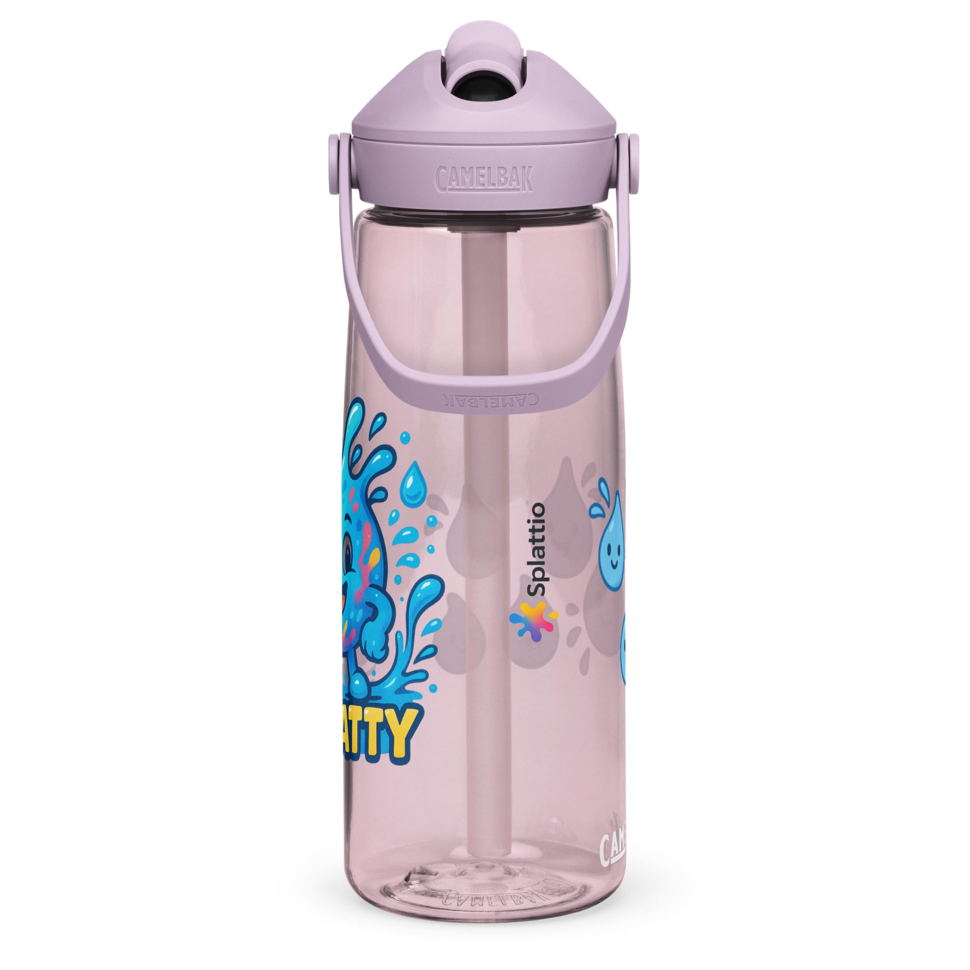 Splatty™ Flip Straw 25oz Water Bottle – Fun Hydration with Character! - Image 8