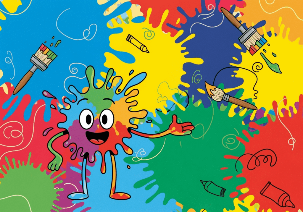 splatty and brushes