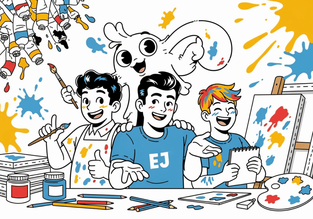 EJ designing art