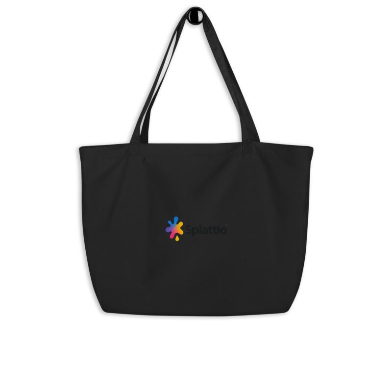Splatty Autumn Splash Large Organic Tote Bag - Image 5