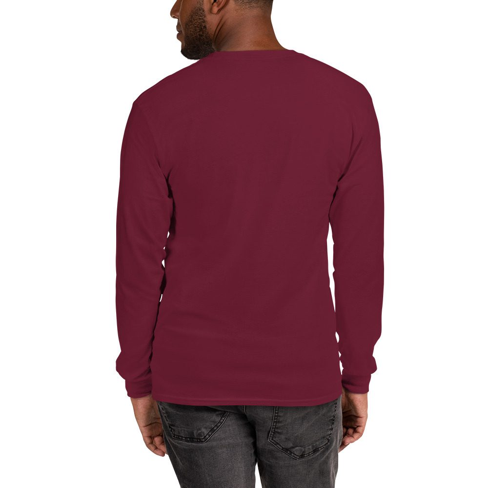 Happy Ghost Splash Men’s Long Sleeve Shirt - Image 3