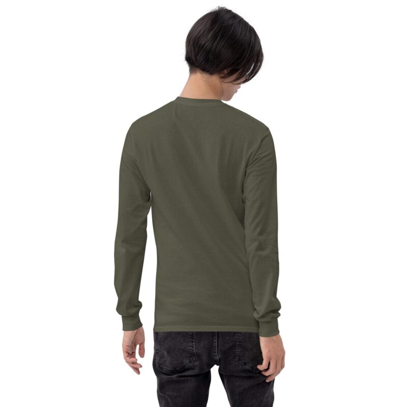 Happy Ghost Splash Men’s Long Sleeve Shirt - Image 7