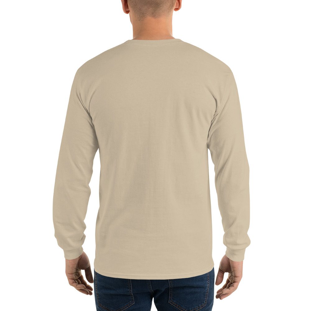 Happy Ghost Splash Men’s Long Sleeve Shirt - Image 37