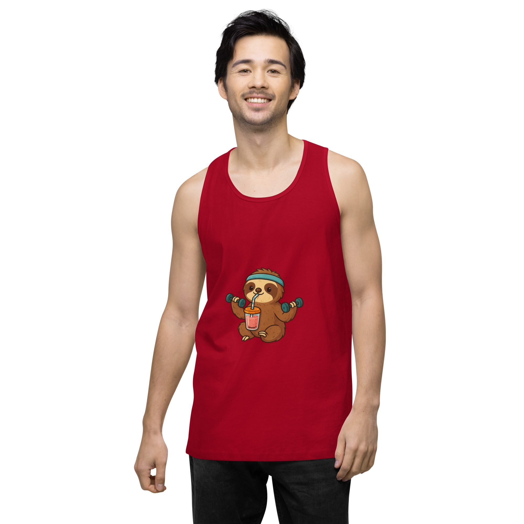 Sloth Mode: Men’s Premium Fitness Tank Top - Image 24