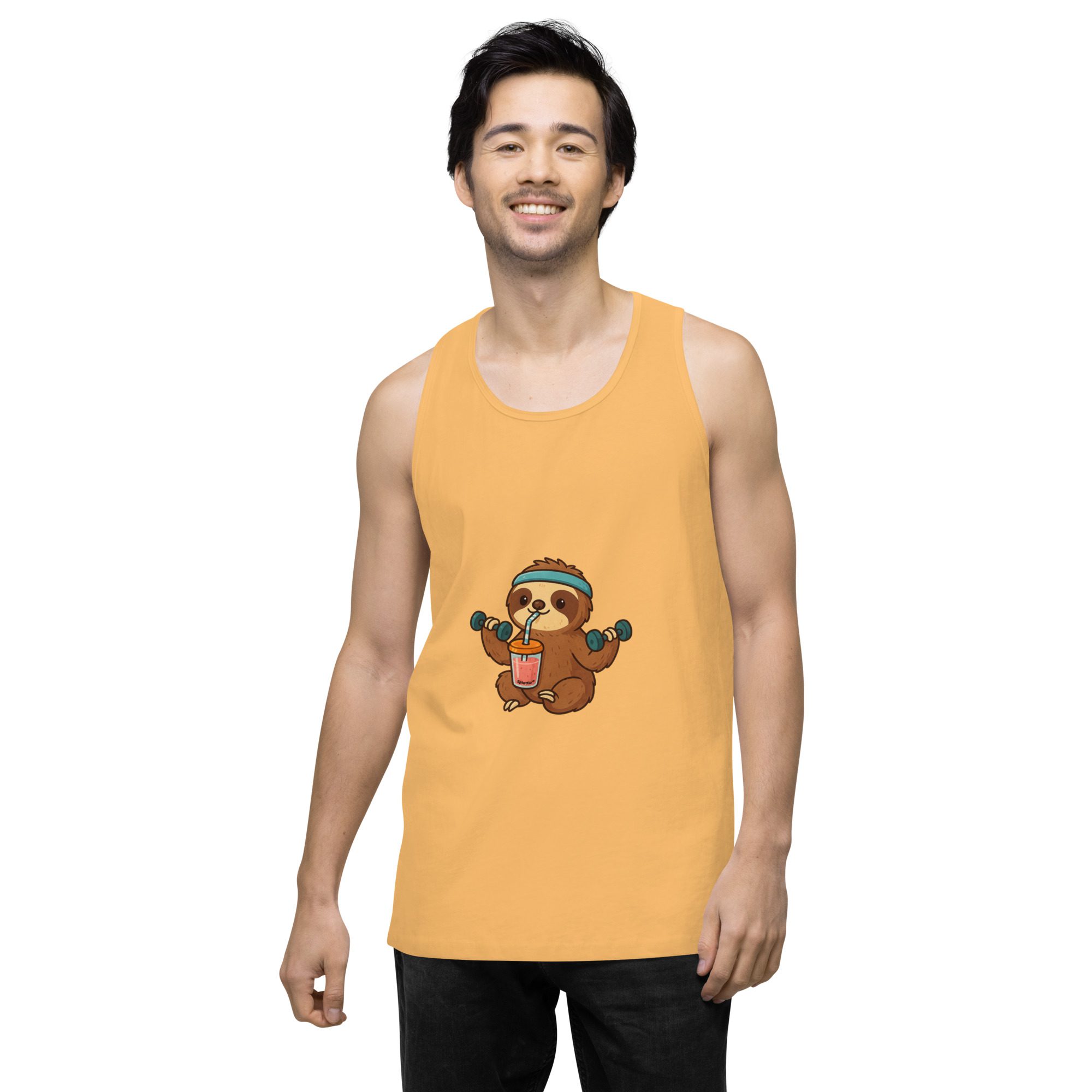 Sloth Mode: Men’s Premium Fitness Tank Top - Image 38