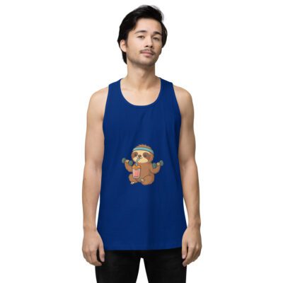 Sloth Mode: Men’s Premium Fitness Tank Top
