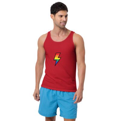 Pride Bolt Unisex Tank Top – Lightning Edition