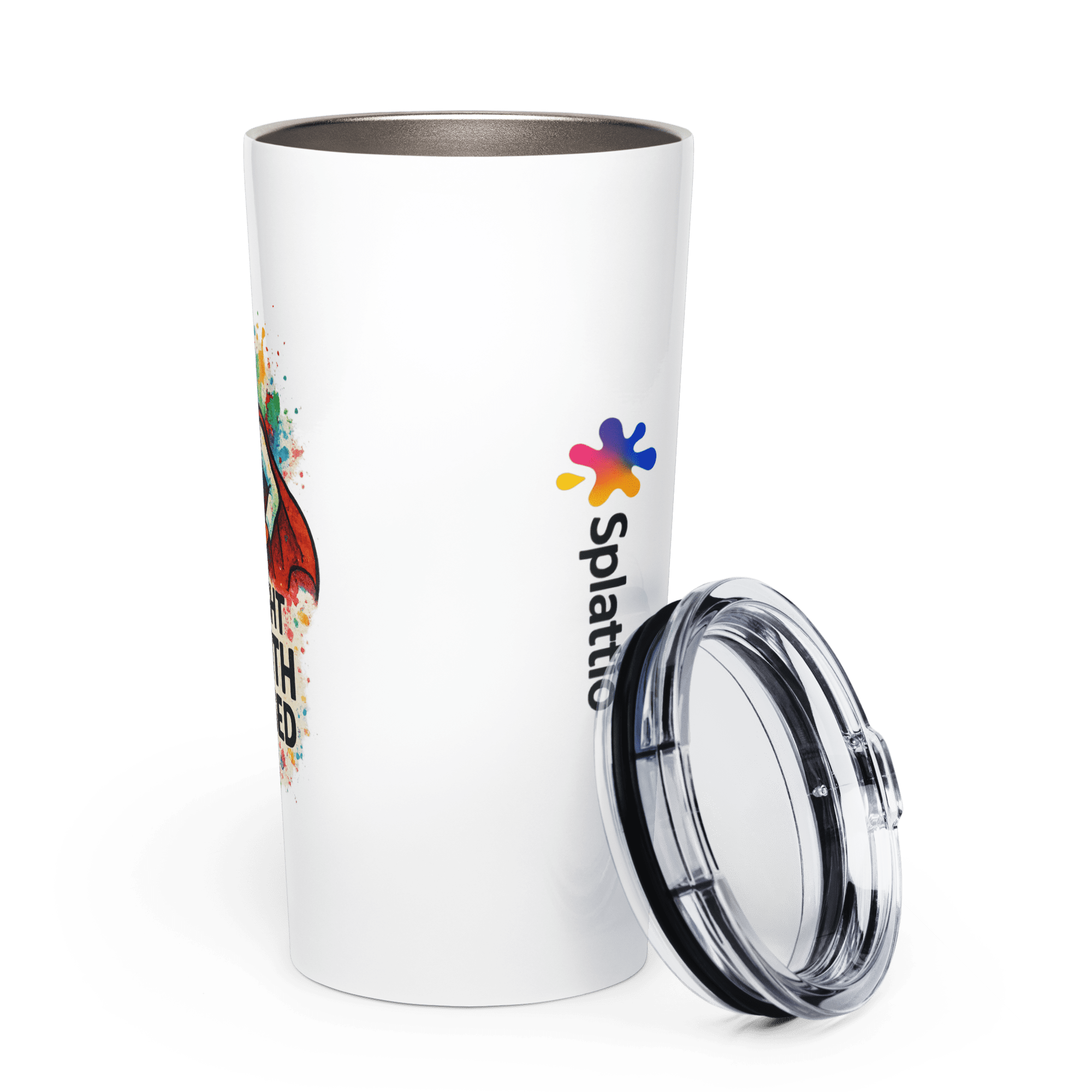 Tapered Stainless Steel Tumbler – “I Only Fight Doctors With Evidence-Based Research” - Image 3