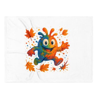 Splatty Autumn Colors Throw Blanket