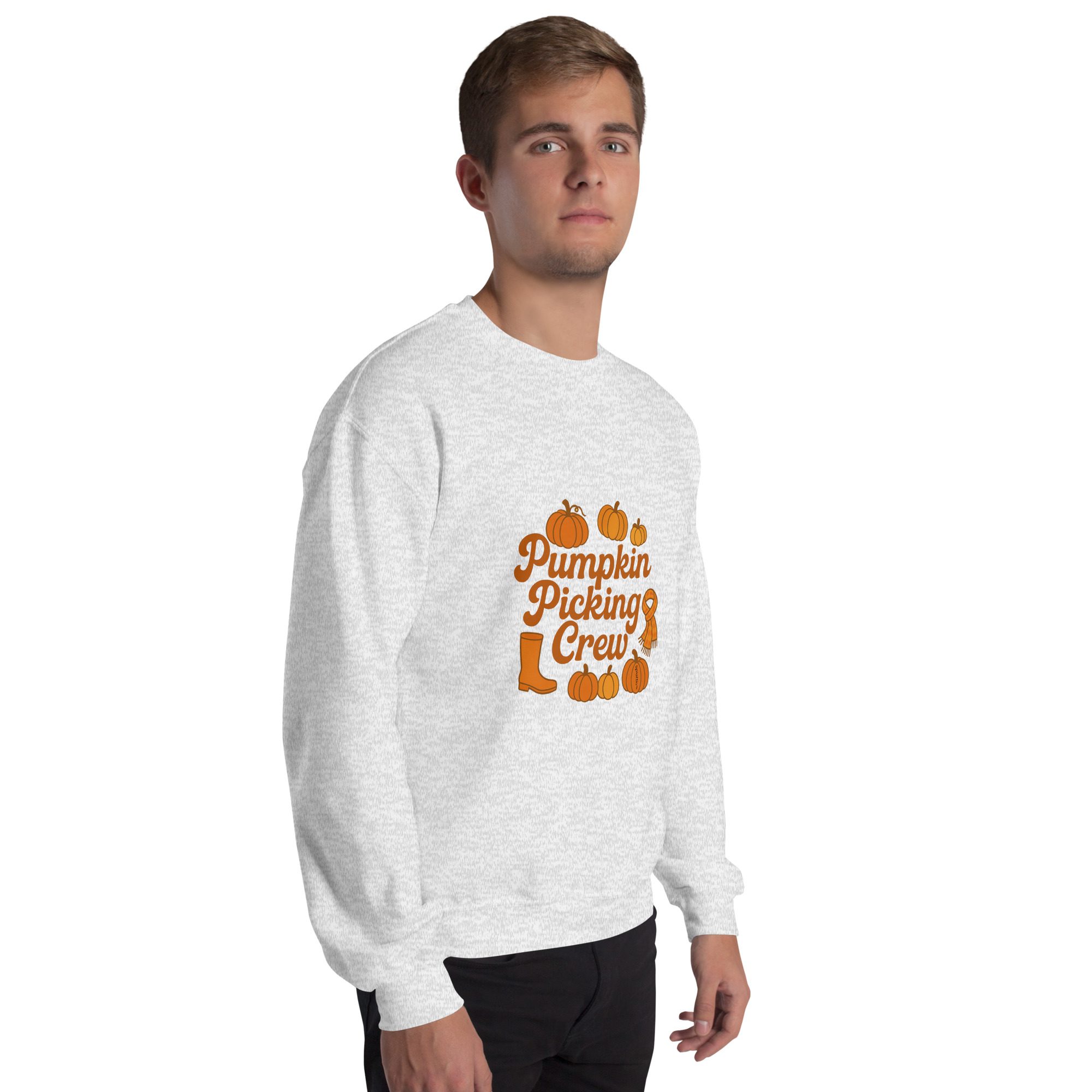Pumpkin Picking Crew Autumn Unisex Sweatshirt - Image 14