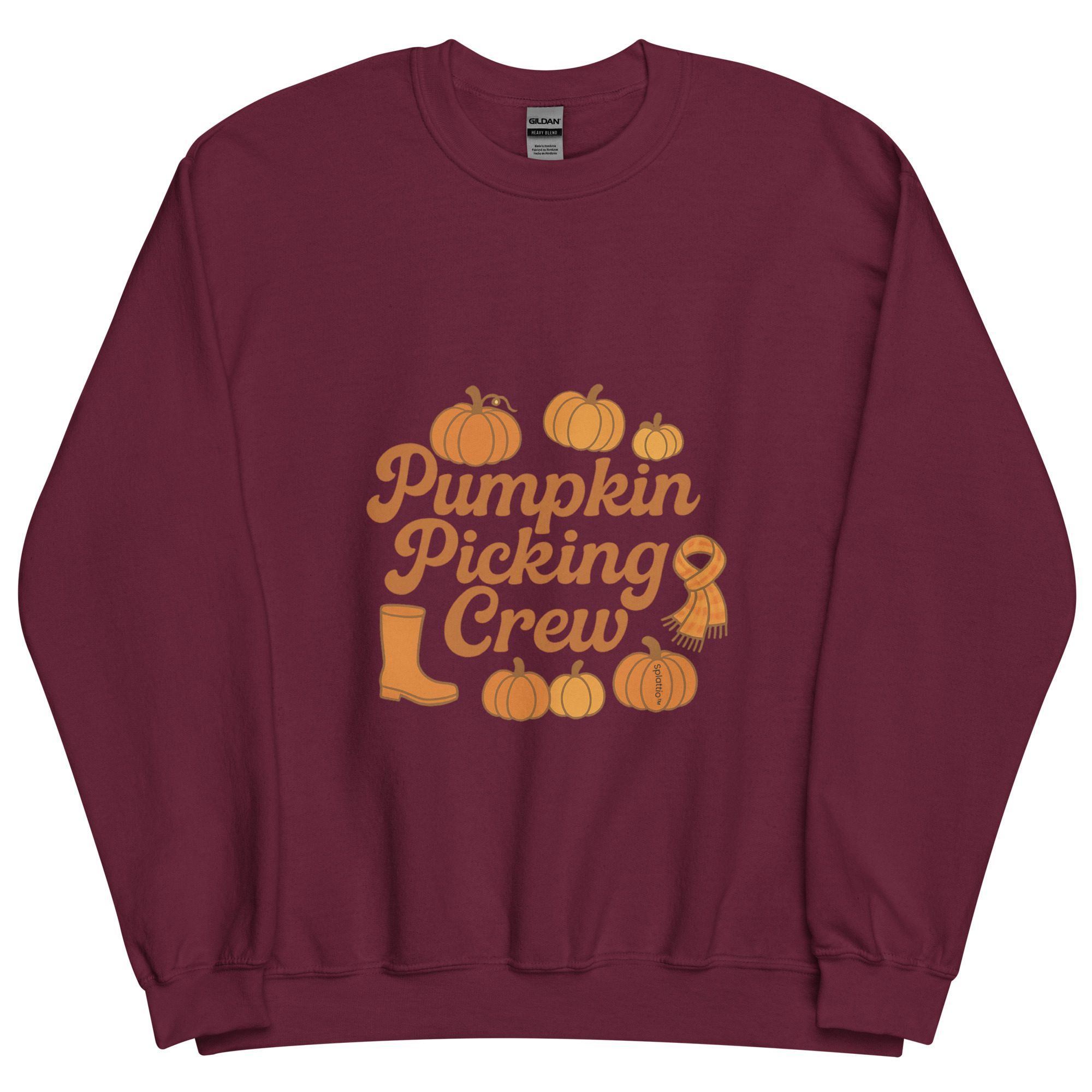 Pumpkin Picking Crew Autumn Unisex Sweatshirt - Image 5