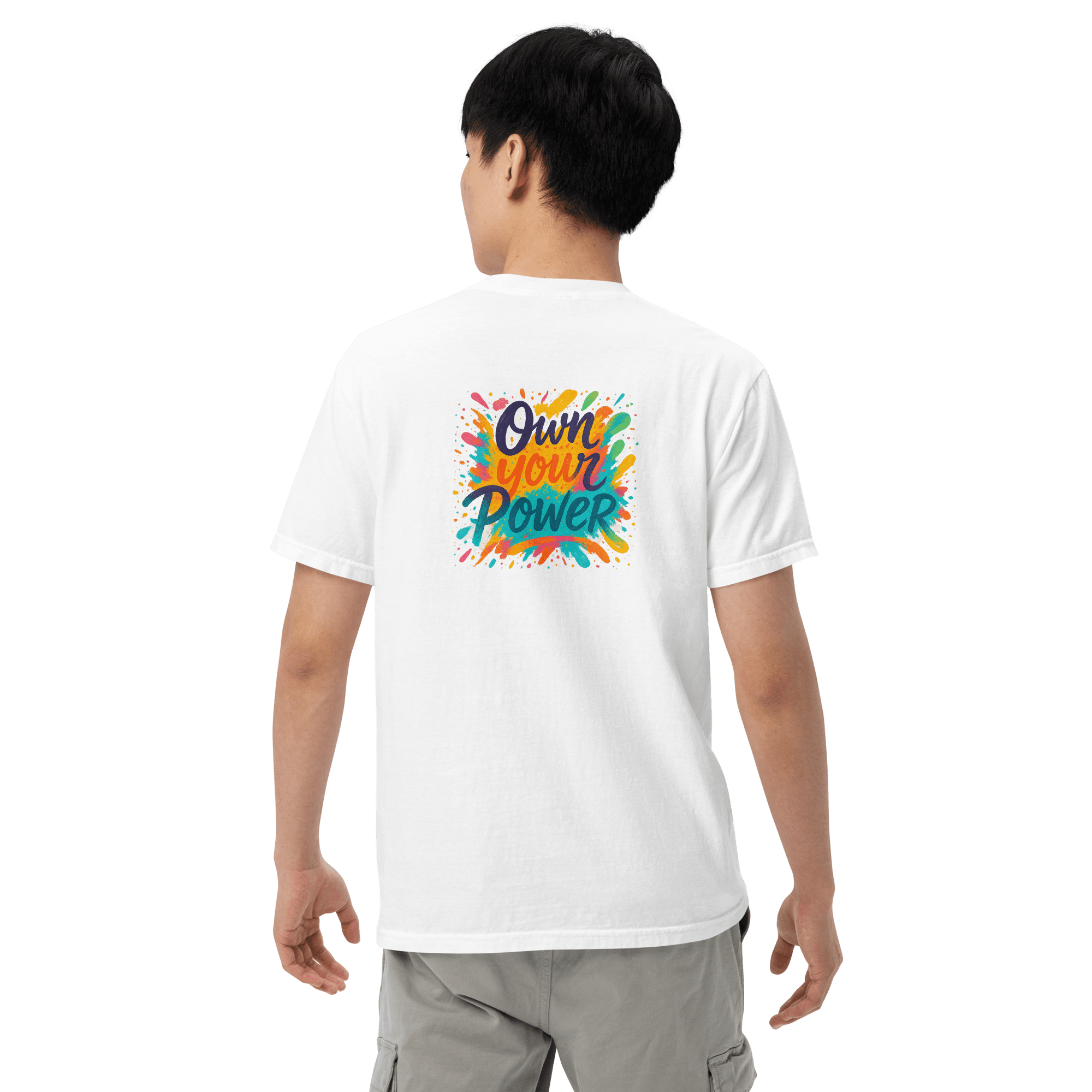 Unisex Garment-Dyed Heavyweight T-Shirt – “Own Your Power” - Image 3