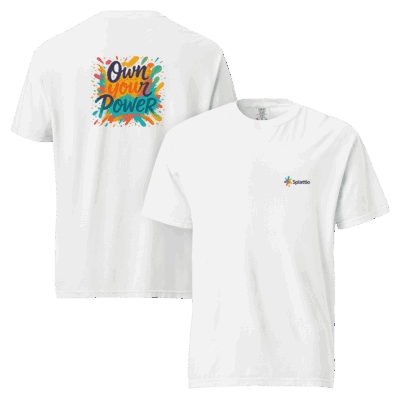 Unisex Garment-Dyed Heavyweight T-Shirt – “Own Your Power”