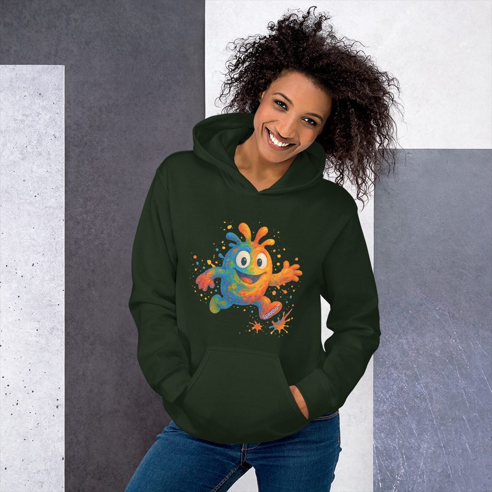Splatty Splash – Unisex Hoodie - Image 5
