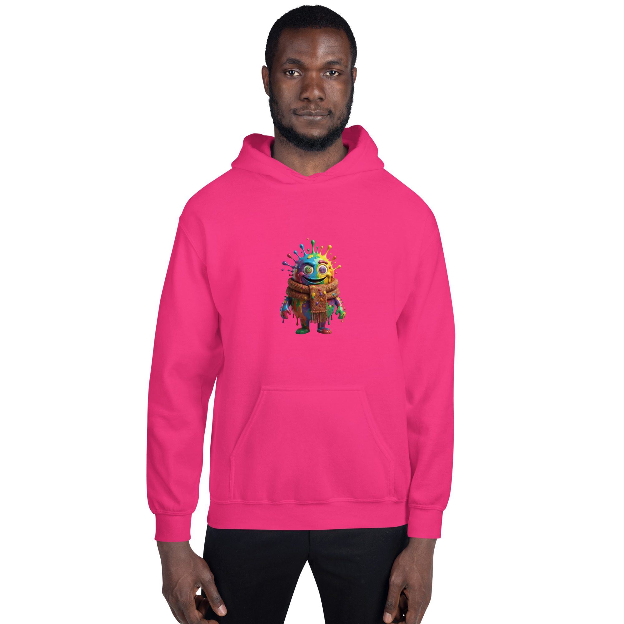 Color Splash Monster Unisex Hoodie | Fun Halloween & Art Lover Pullover - Image 13