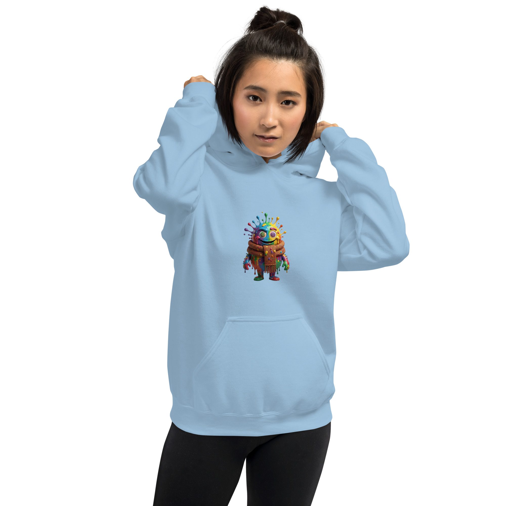 Color Splash Monster Unisex Hoodie | Fun Halloween & Art Lover Pullover - Image 17