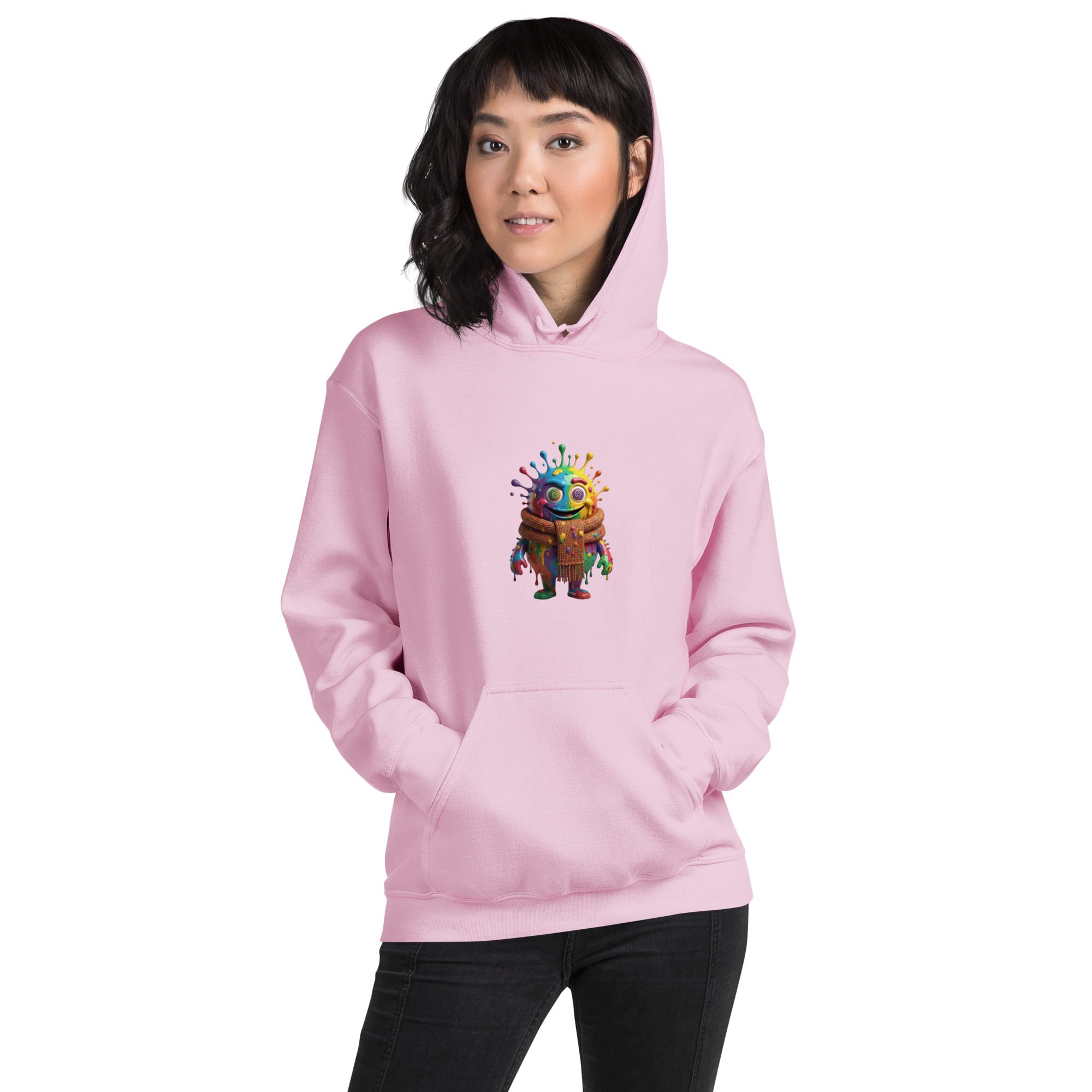 Color Splash Monster Unisex Hoodie | Fun Halloween & Art Lover Pullover - Image 19