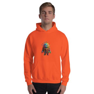 Color Splash Monster Unisex Hoodie | Fun Halloween & Art Lover Pullover