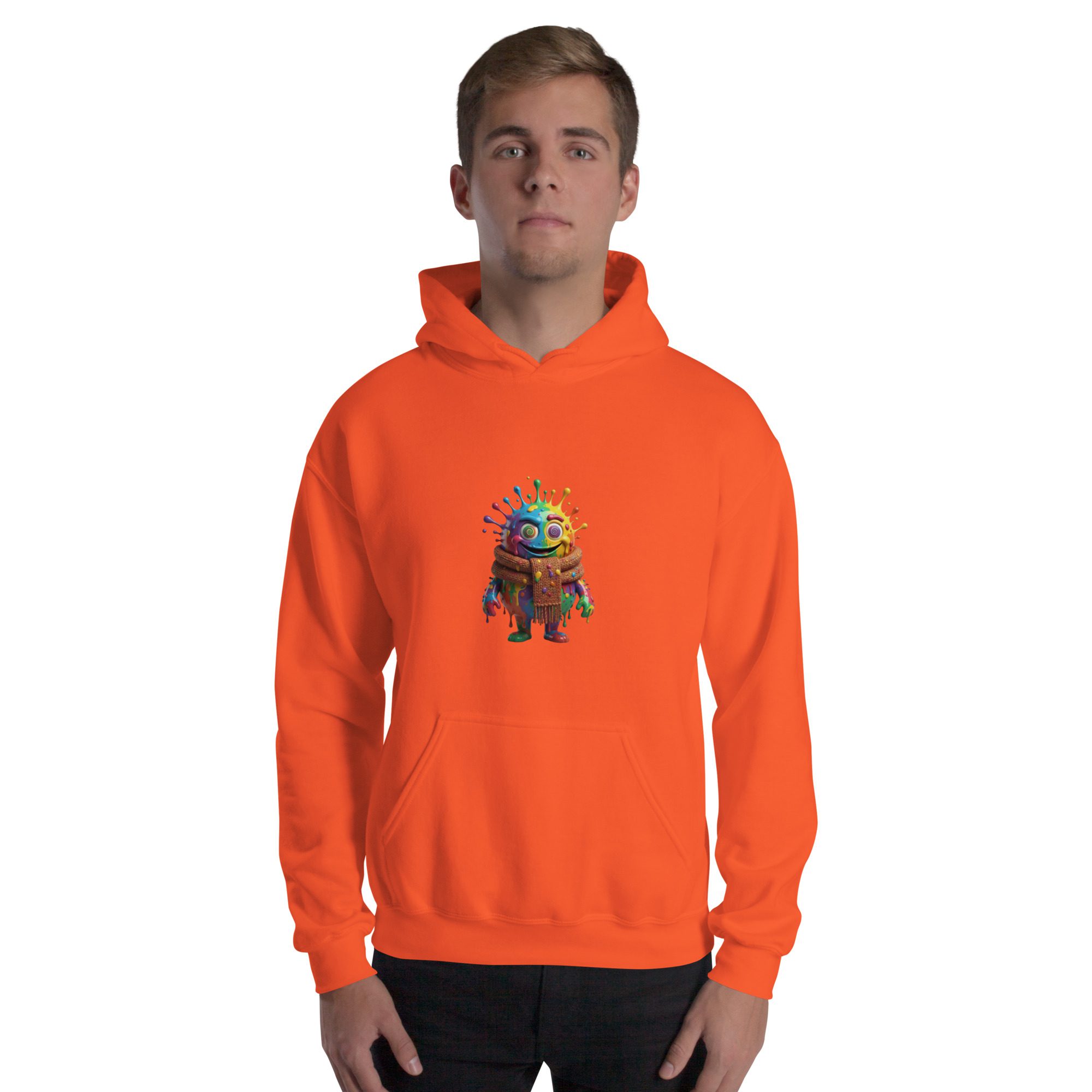 Color Splash Monster Unisex Hoodie | Fun Halloween & Art Lover Pullover