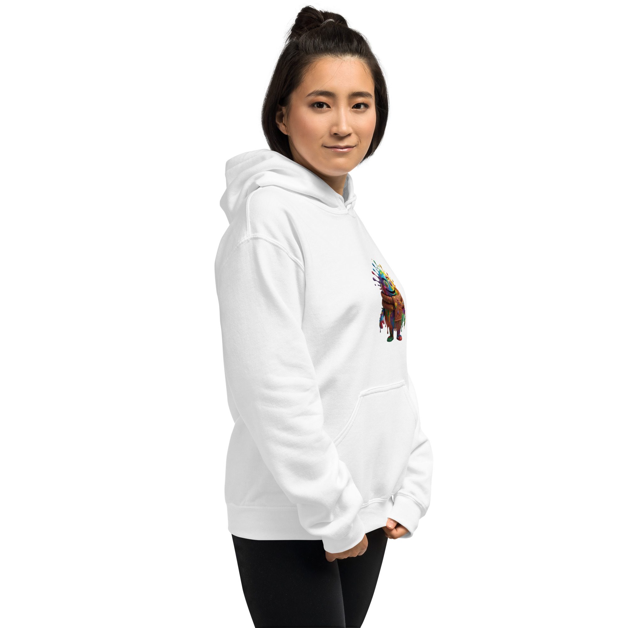 Color Splash Monster Unisex Hoodie | Fun Halloween & Art Lover Pullover - Image 5