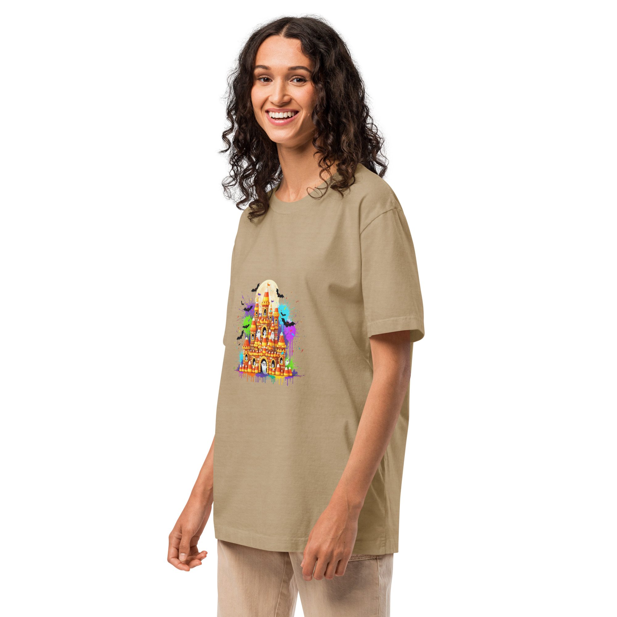 Haunted Castle Halloween Tee – Oversized Unisex - Image 14