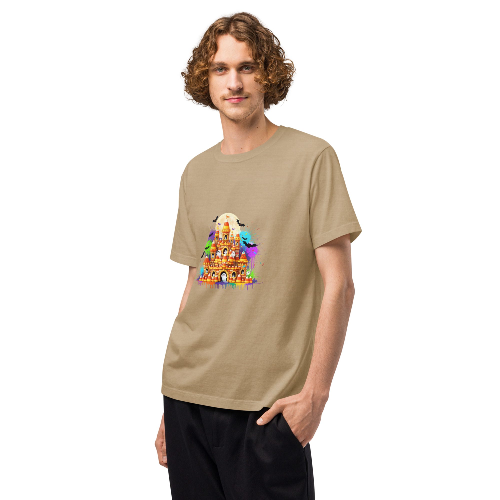 Haunted Castle Halloween Tee – Oversized Unisex - Image 15